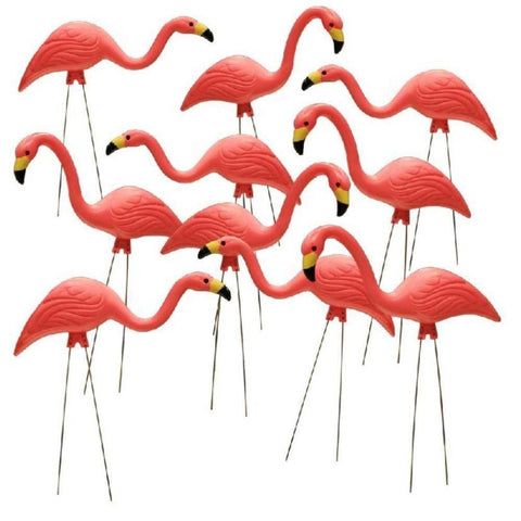 Image of ATT Pink Flamingo Yard Statue, 10pk