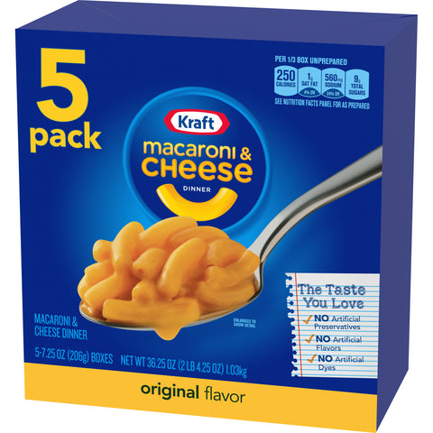Image of Original Flavor Mac and Cheese, 5 ct - 7.25 oz Multipack