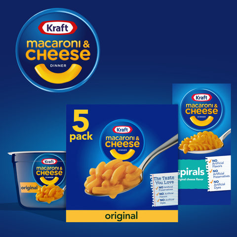 Image of Original Flavor Mac and Cheese, 5 ct - 7.25 oz Multipack