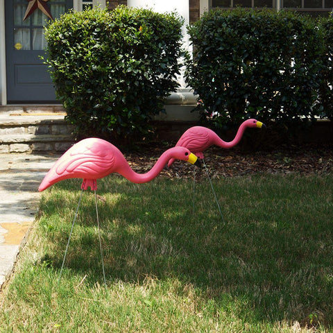 Image of ATT Pink Flamingo Yard Statue, 10pk